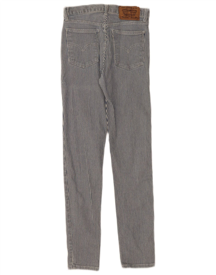 Blugi slim pentru femei Levi's W24 L28 Blue Pinstripe