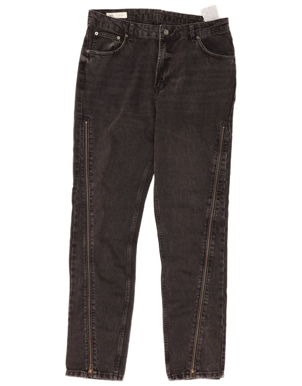 Blugi drepți pentru bărbați Zara EU 46 XL W36 L35 bumbac negru