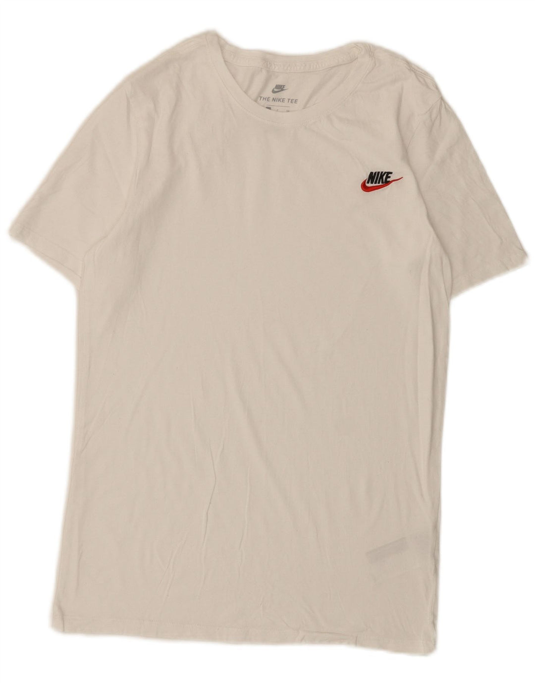 Tricou cu croi atletic Nike pentru bărbați Top mic, alb, bumbac