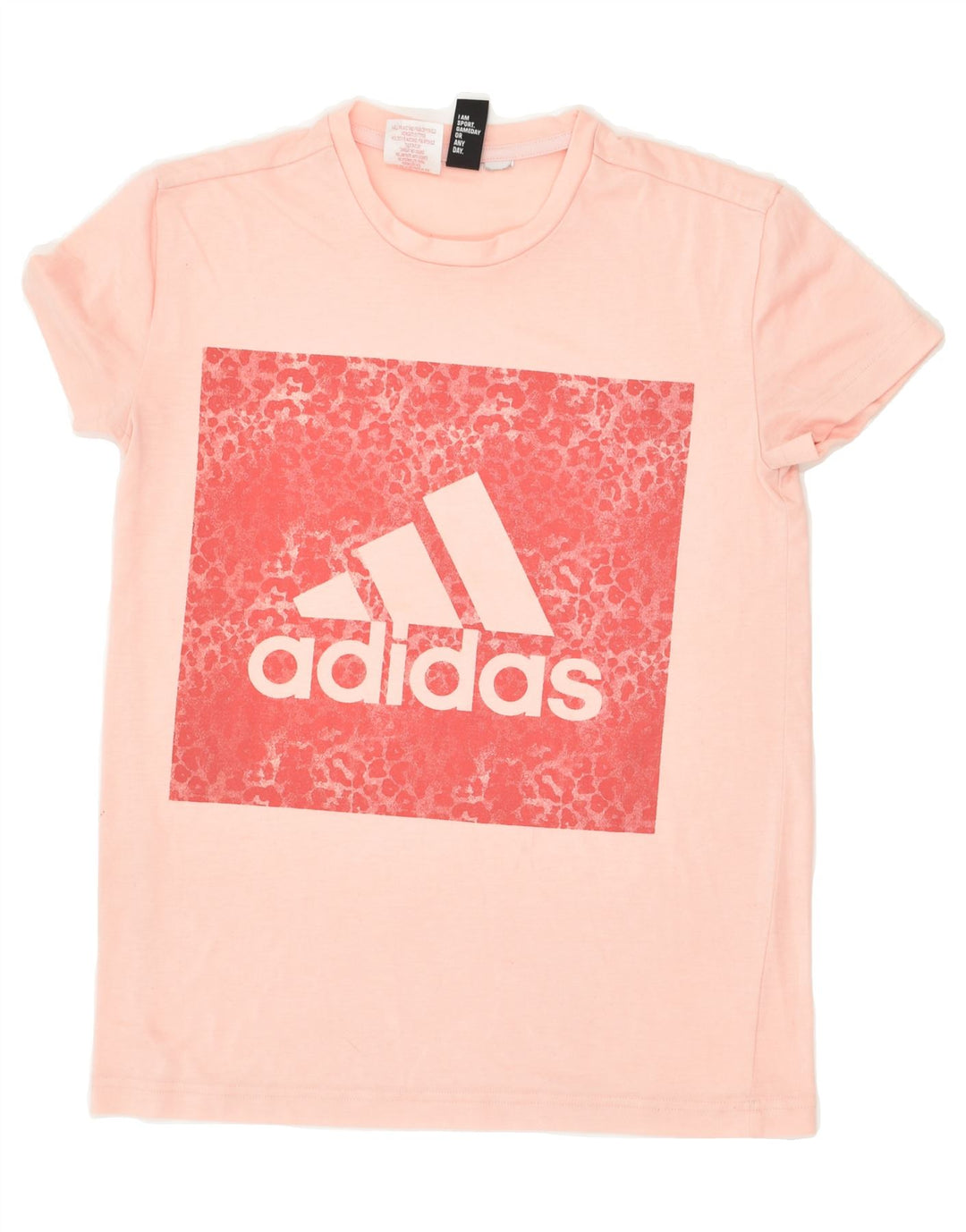 ADIDAS Womens Graphic T-Shirt Top UK 12 Medium Pink | Vintage Adidas | Thrift | Second-Hand Adidas | Used Clothing | Messina Hembry 