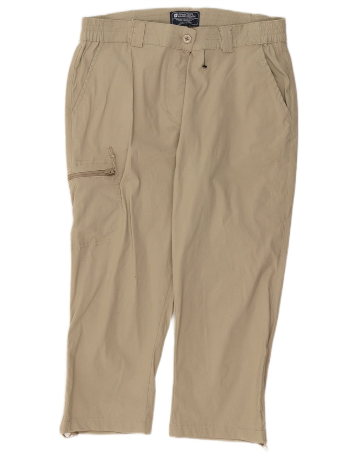 Mountain Warehouse Pantaloni Cargo Capri pentru femei UK 12 Medium W30 L19 Bej