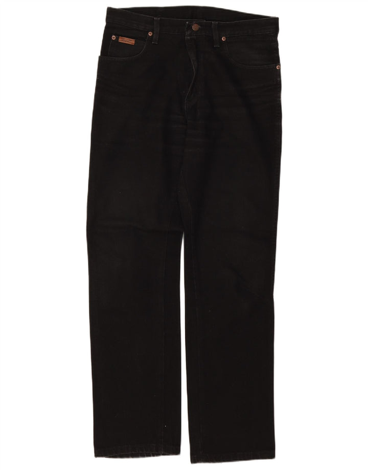 Blugi drepte pentru femei Wrangler Texas W33 L32 bumbac negru
