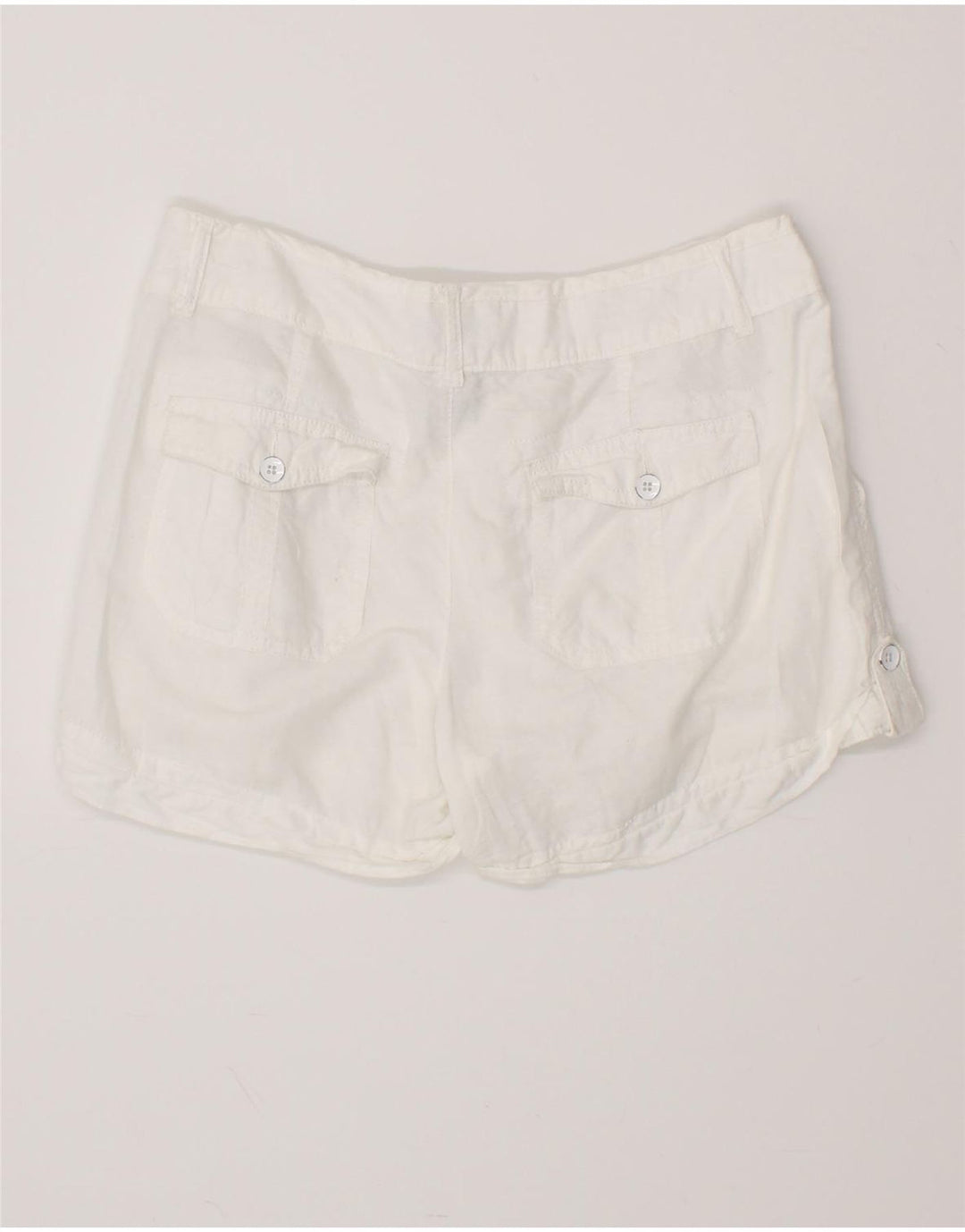 Pantaloni scurti casual CONVERSE pentru femei US 8 Medium W34 White Linen