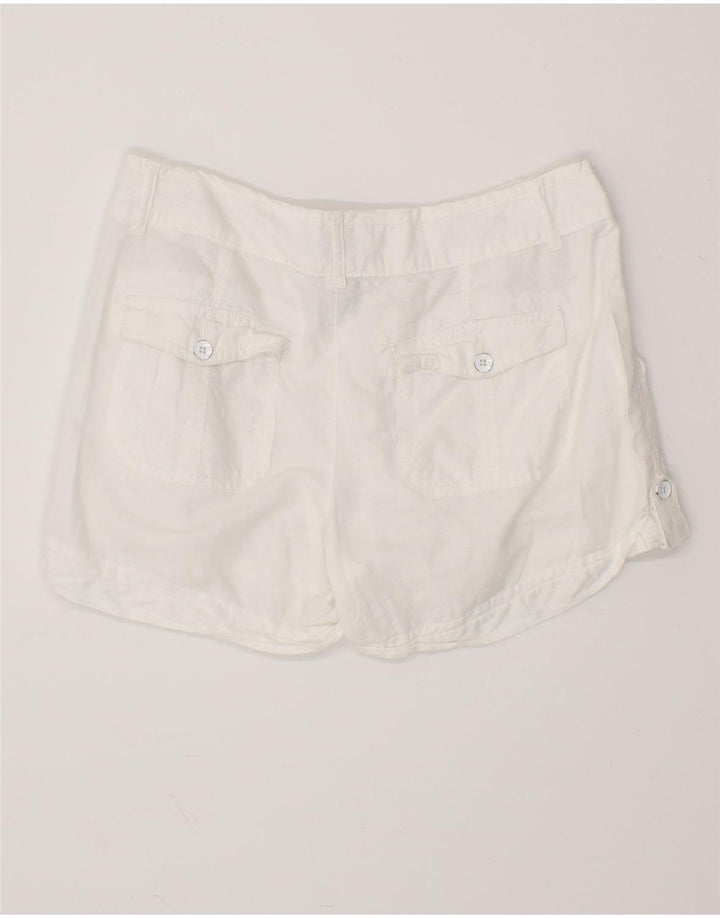 Pantaloni scurti casual CONVERSE pentru femei US 8 Medium W34 White Linen