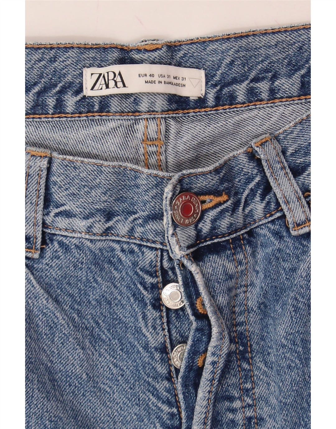 ZARA Womens Tapered Jeans W31 L26  Blue Vintage Zara and Second-Hand Zara from Messina Hembry 