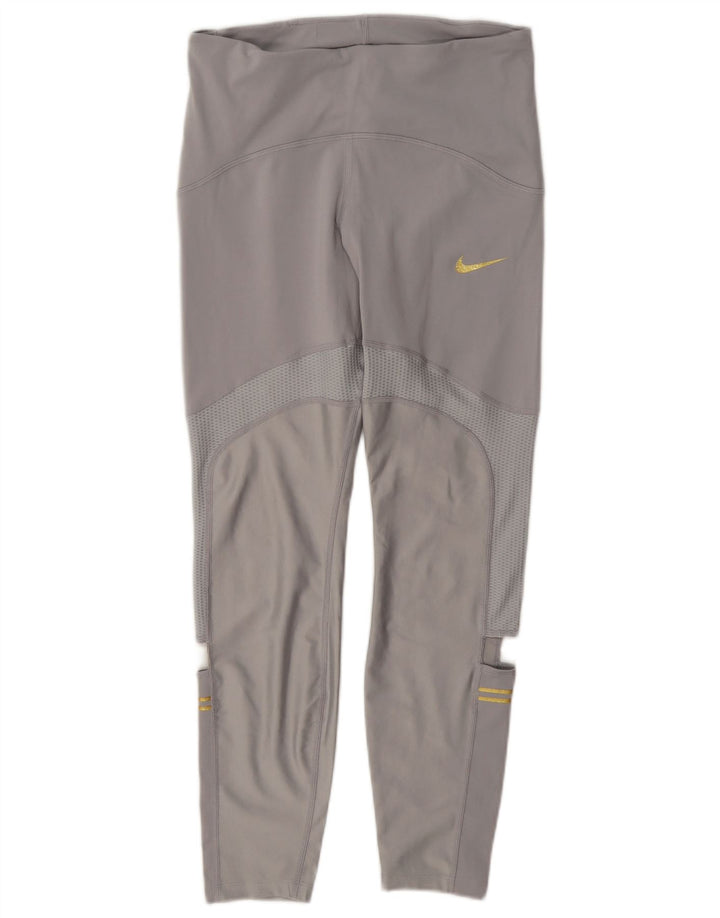 Leggings Nike Dri Fit pentru femei UK 12 Medium Gri Poliester