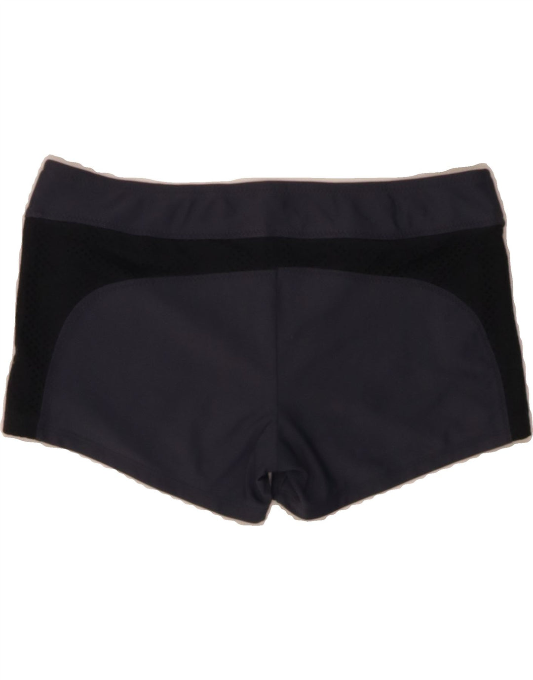 MOSSIMO Womens Sport Shorts UK 14 Medium Navy Blue Colourblock Nylon Vintage Mossimo and Second-Hand Mossimo from Messina Hembry 