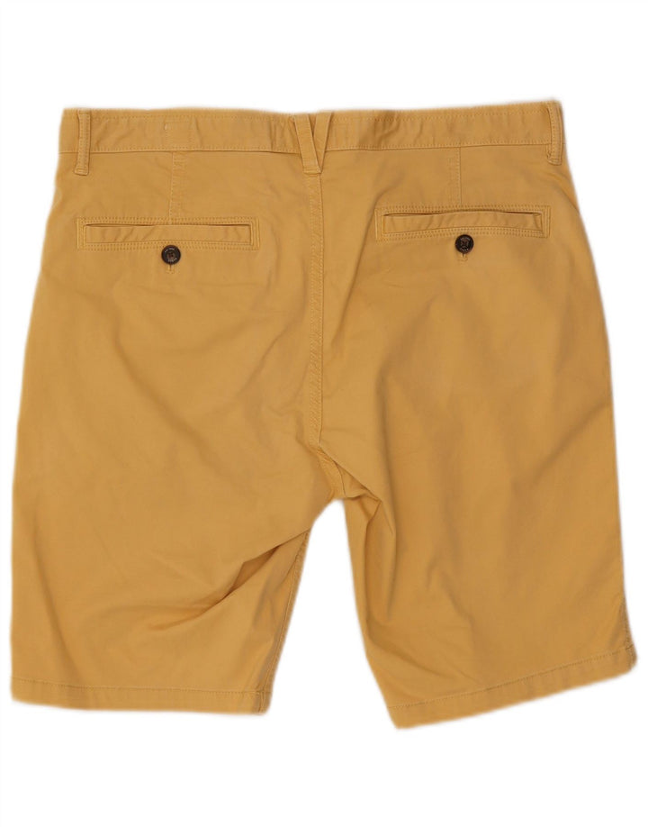 Pantaloni scurți chino pentru bărbați Fat Face W34, bumbac galben mare