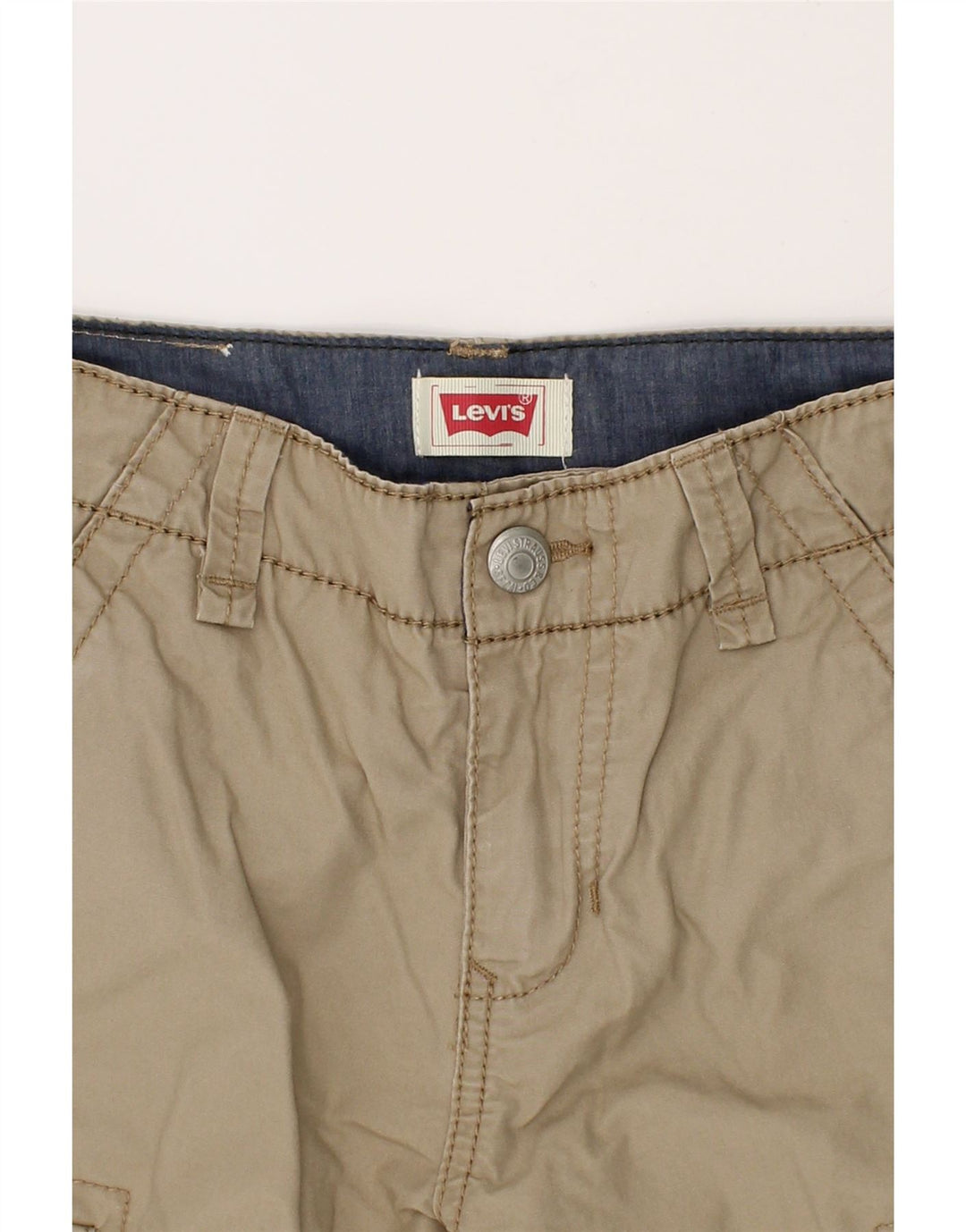 LEVI'S Boys Cargo Shorts 6-7 Years W22  Beige Cotton Vintage Levi's and Second-Hand Levi's from Messina Hembry 