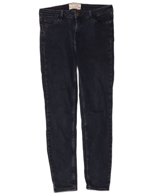 Fat Face Blugi Super skinny pentru femei UK 10 Small W28 L29 Bumbac bleumarin