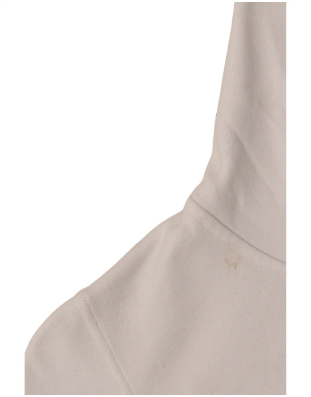 CALVIN KLEIN JEANS Pulover cu capota cu fermoar cu grafic pentru femei UK 10 Small White