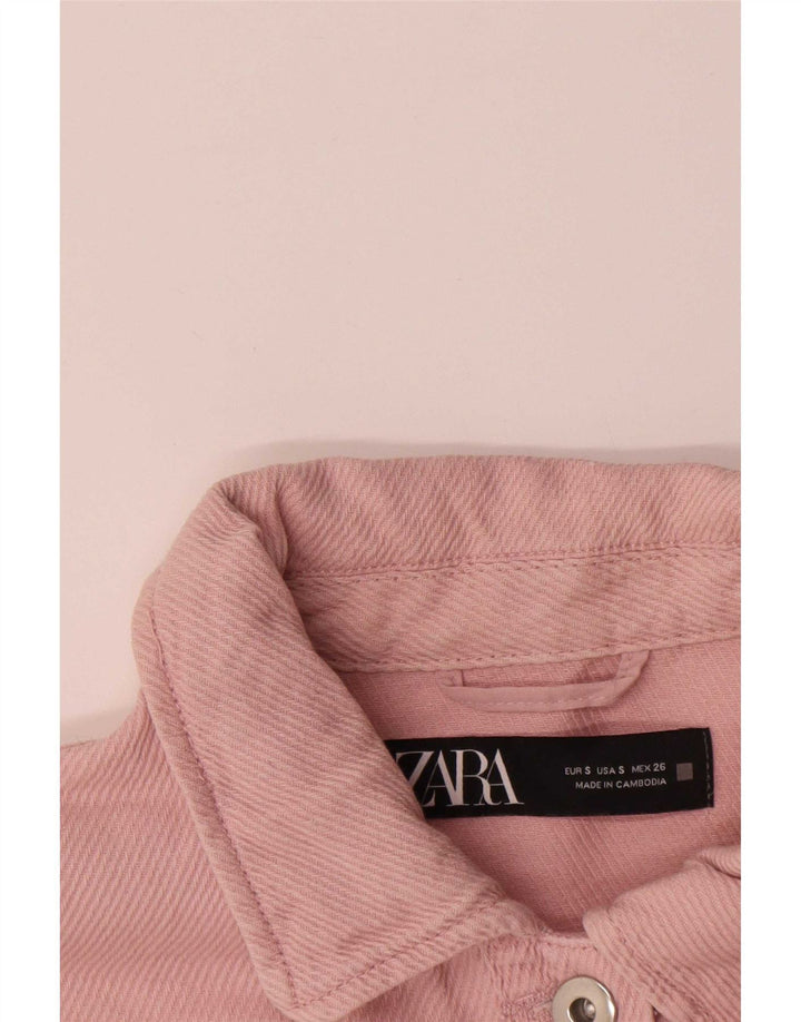 Jachetă utilitare supradimensionată pentru femei Zara UK 10 Small Pink