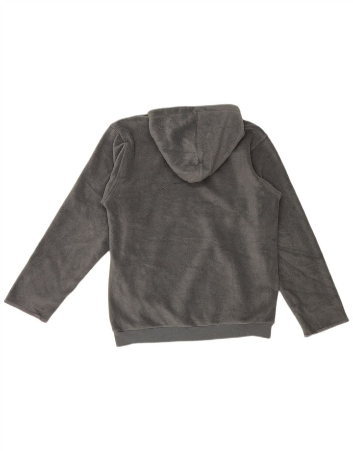 O'Neill Mens Graphic Hooded Fleece Jumper Small Grey Polyester