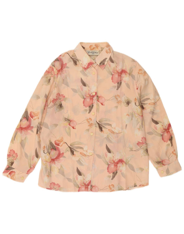 Bluză cămașă pentru femei Giulia Galanti UK 16, mare, roz, florală