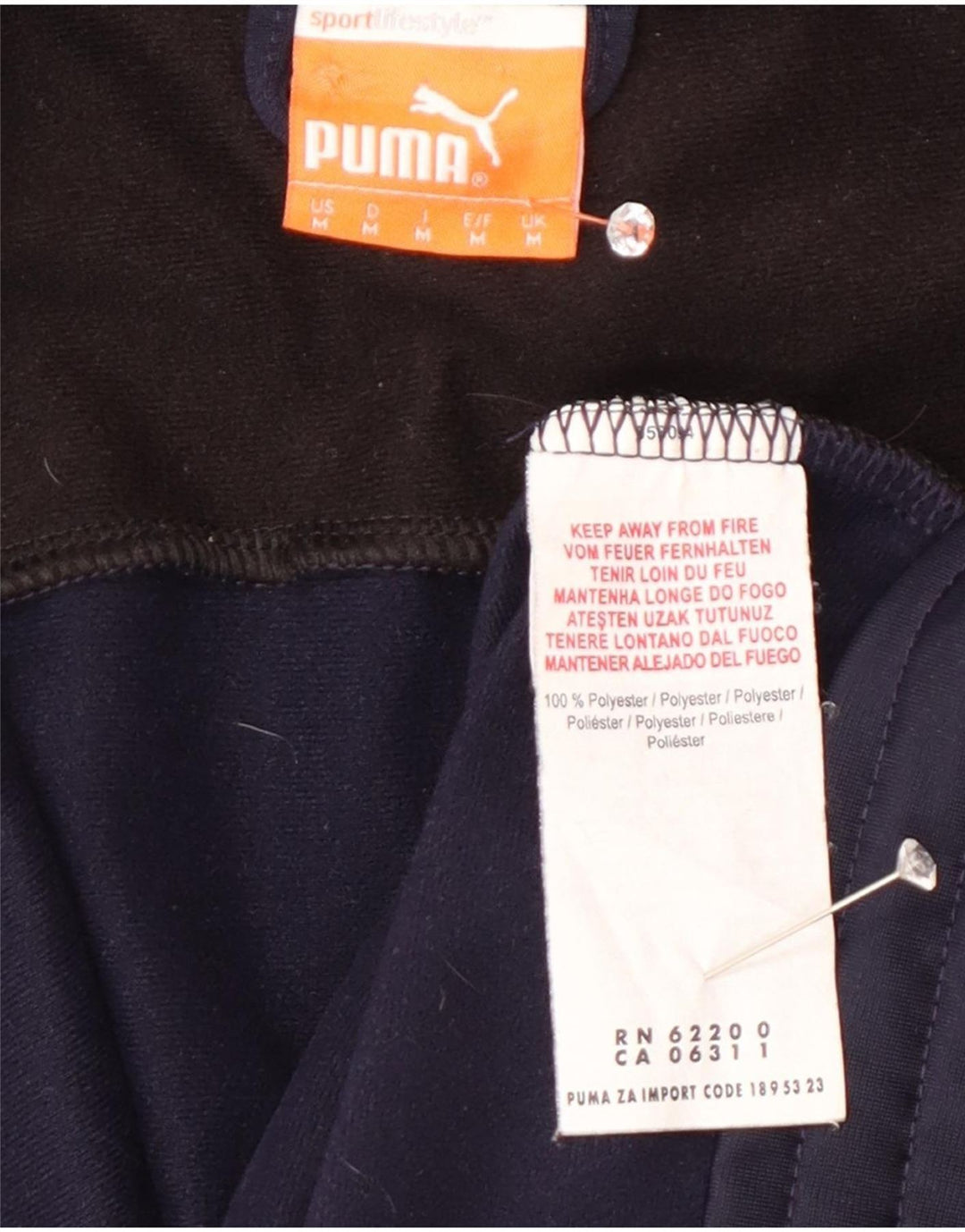 Jachetă de trening pentru bărbați Puma, albastru mediu, sport colorblock