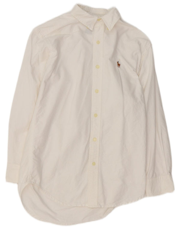 Cămașă Ralph Lauren băieți 11-12 ani bumbac alb