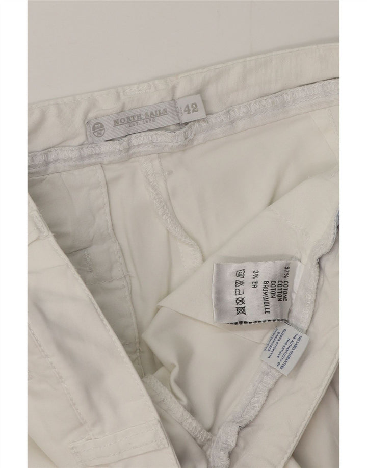 NORTH SAILS Pantaloni tăiați drept pentru femei EU 42 Large W32 L24 White