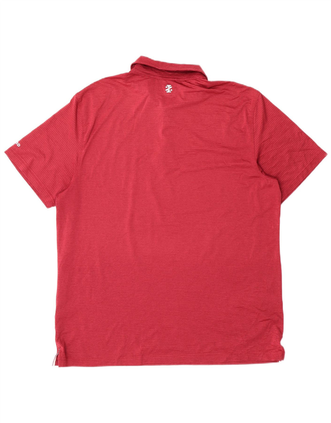 Tricou polo de golf Izod pentru bărbați, poliester cu dungi roșii mari
