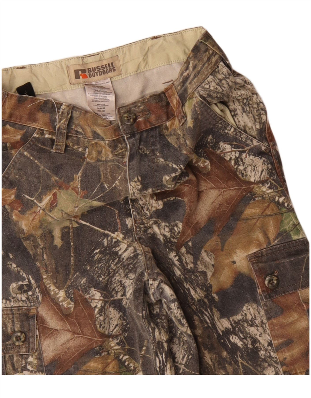 Pantaloni cargo Russell Athletic pentru baieti 10-11 ani W23 L25 gri mediu