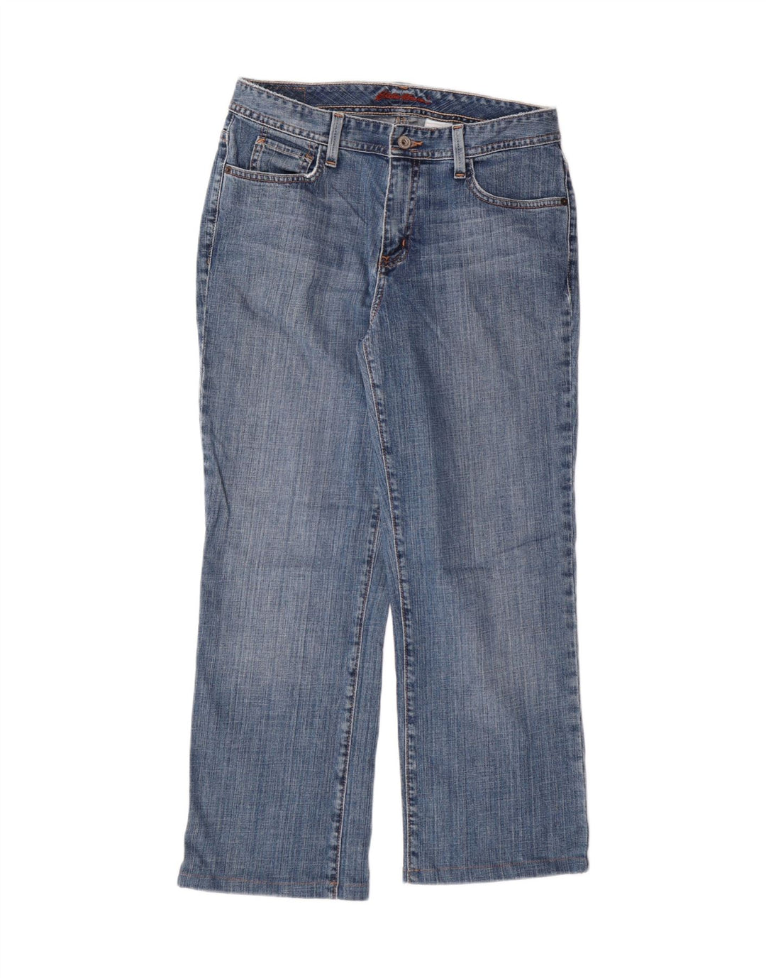 EDDIE BAUER Blugi drepti pentru femei US 8 Medium W30 L25, 28 Blue Bumbac