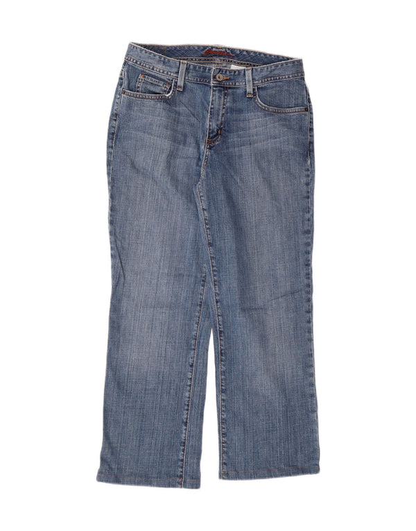 EDDIE BAUER Blugi drepti pentru femei US 8 Medium W30 L25, 28 Blue Bumbac