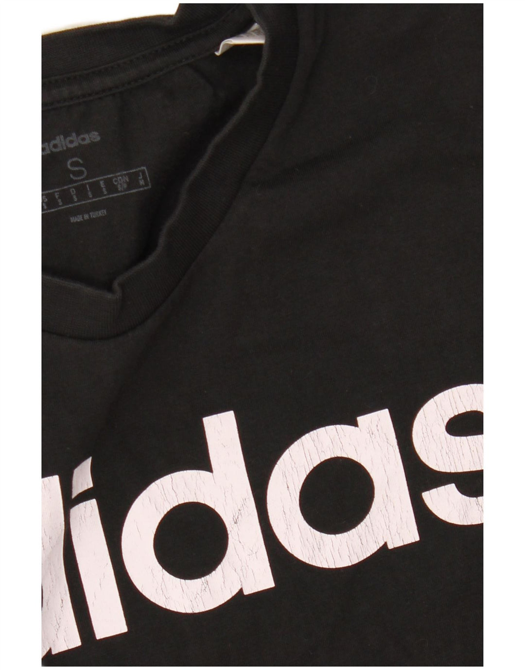 Tricou grafic ADIDAS pentru bărbați Top mic bumbac negru