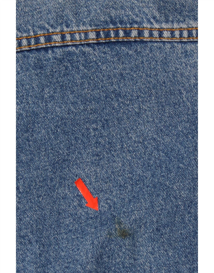 Jachetă de blugi vintage pentru bărbați UK 36 mic, albastru, bumbac