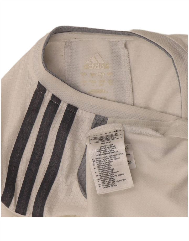 Vestă Climalite pentru bărbați Adidas, mare, alb, poliester color bloc