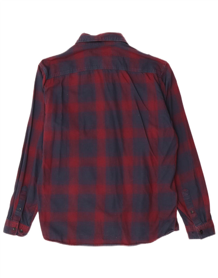 Cămașă de flanel Jack & Jones pentru bărbați, din bumbac în carouri, albastru bleumarin