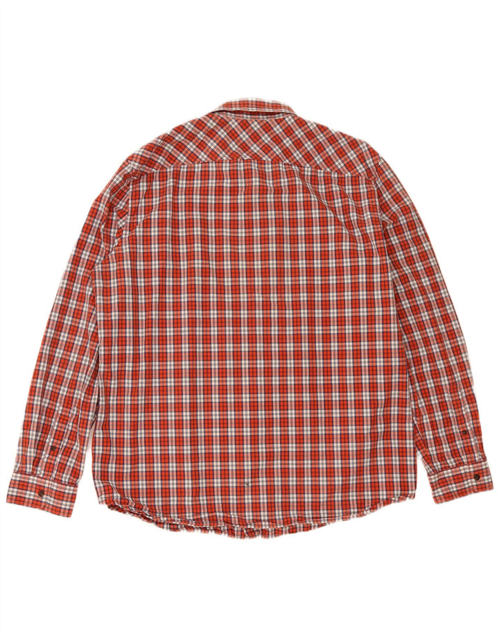 Cămașă Timberland Slim Fit 2XL, bumbac roșu cu carouri