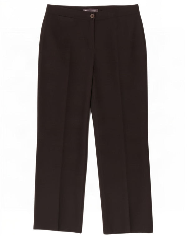 Pantaloni casual drepti pentru femei Marks & Spencer UK 14 Large W34 L30 Negru