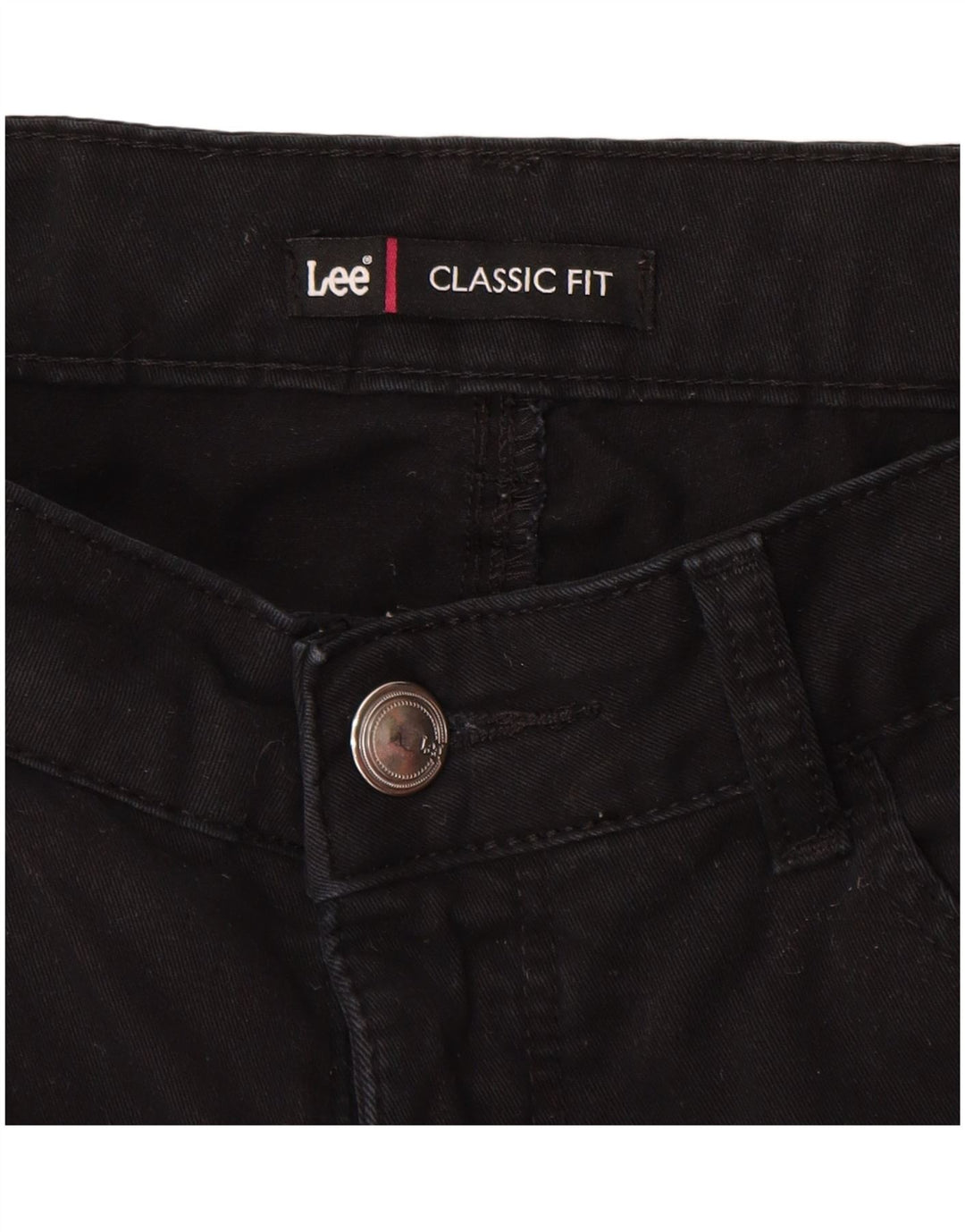 Pantaloni Capri LEE pentru femei, cu ajustare clasică, W32 L22, negri