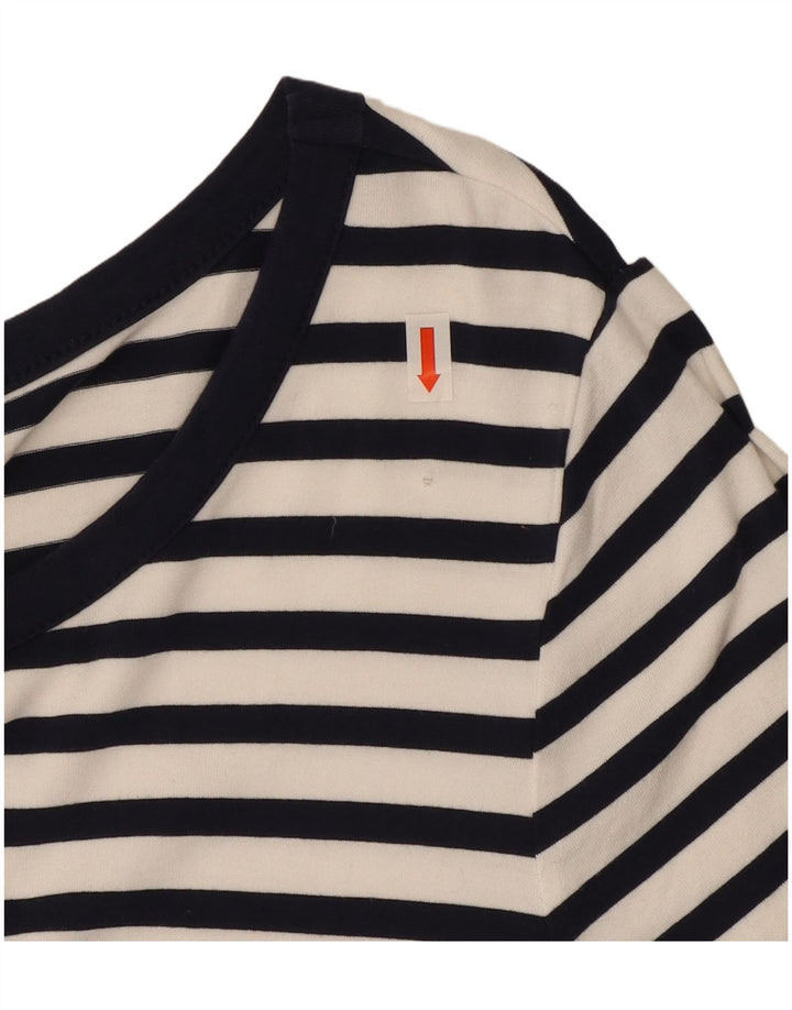 Rochie teacă pentru femei Marks & Spencer UK 12 Medium bleumarin, viscoză cu dungi