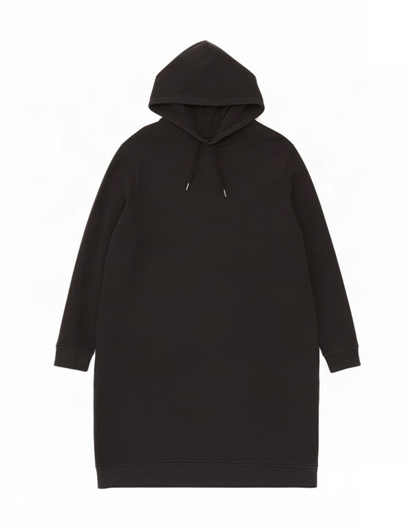 Rochie pentru femei Marks & Spencer cu mânecă lungă cu glugă, UK 18 XL, bumbac negru