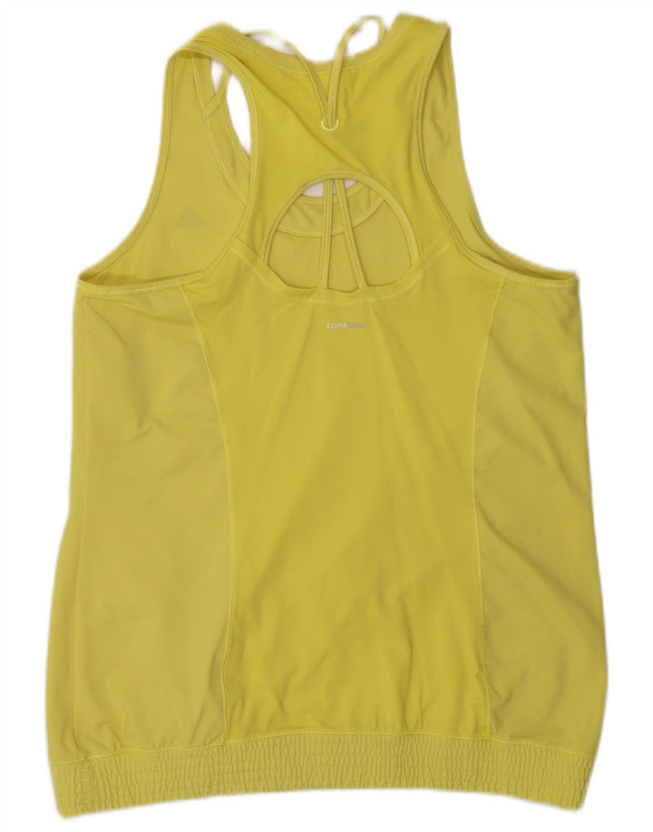 Adidas Climacool Vest Top pentru femei Marea Britanie 16/18 Poliamidă galben mare