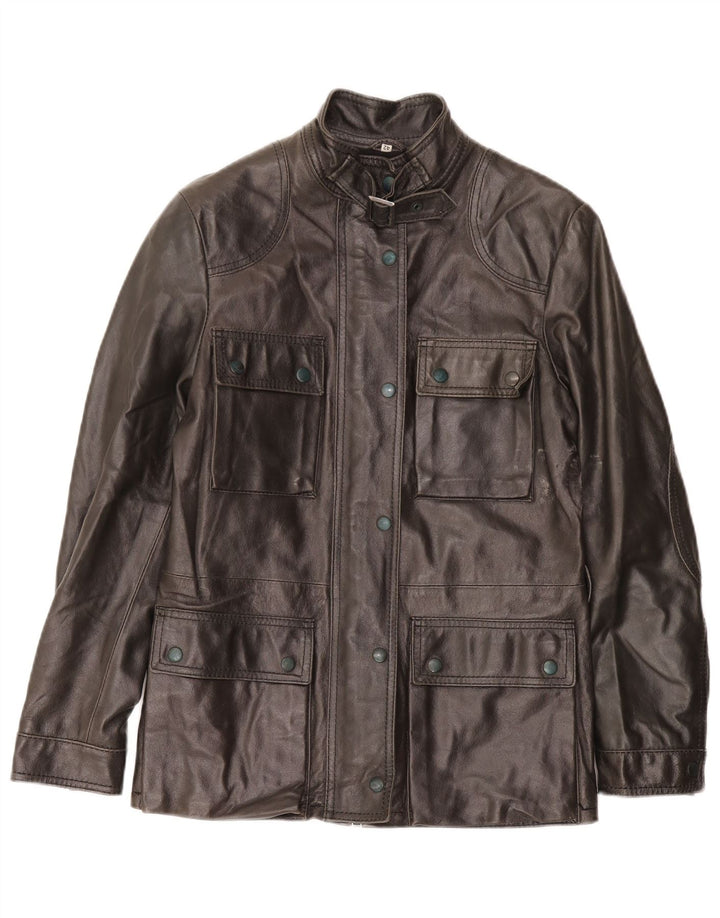 Jachetă de piele Suprema pentru femei IT 42 Medium Black Leather