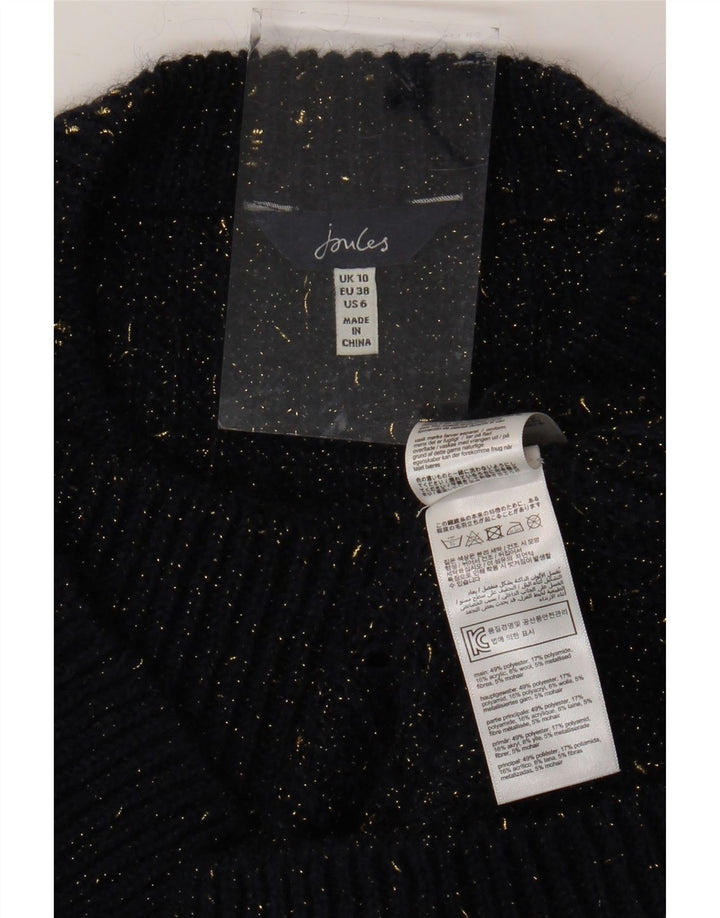 JOULES Pulover cu gât de barcă pentru femei UK 10 Mic albastru marin pete