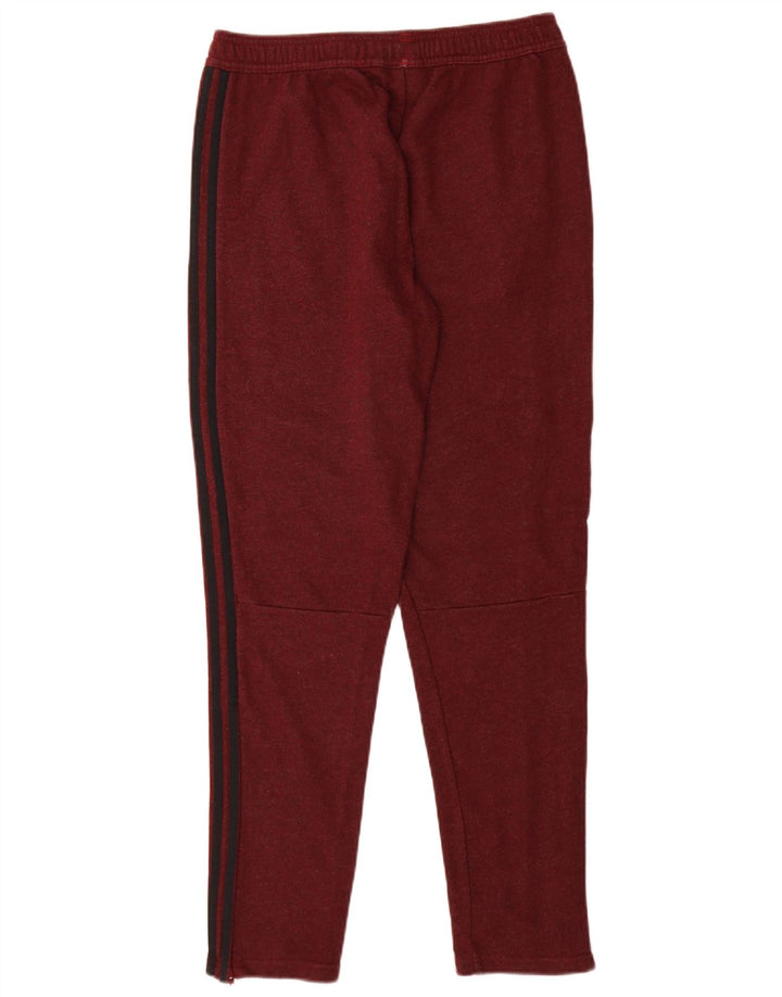 Pantaloni de trening ADIDAS pentru baieti 15-16 ani bumbac burgundy