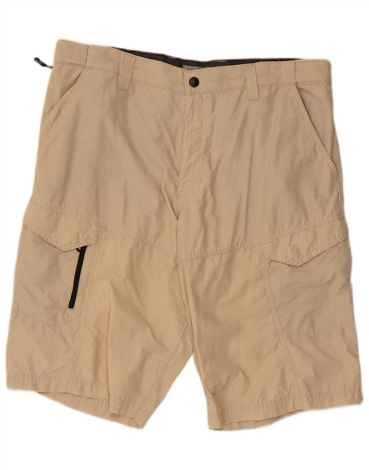 Pantaloni scurți cargo pentru bărbați Marks & Spencer W36, mari, bej, bumbac