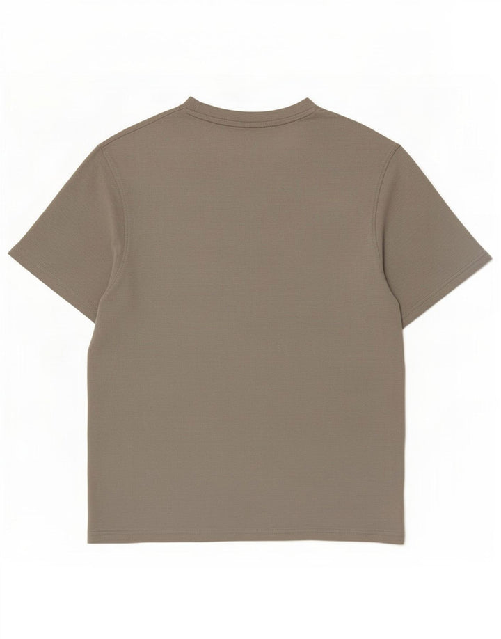 Zara Tricou pentru bărbați Top Mic Gri Bumbac