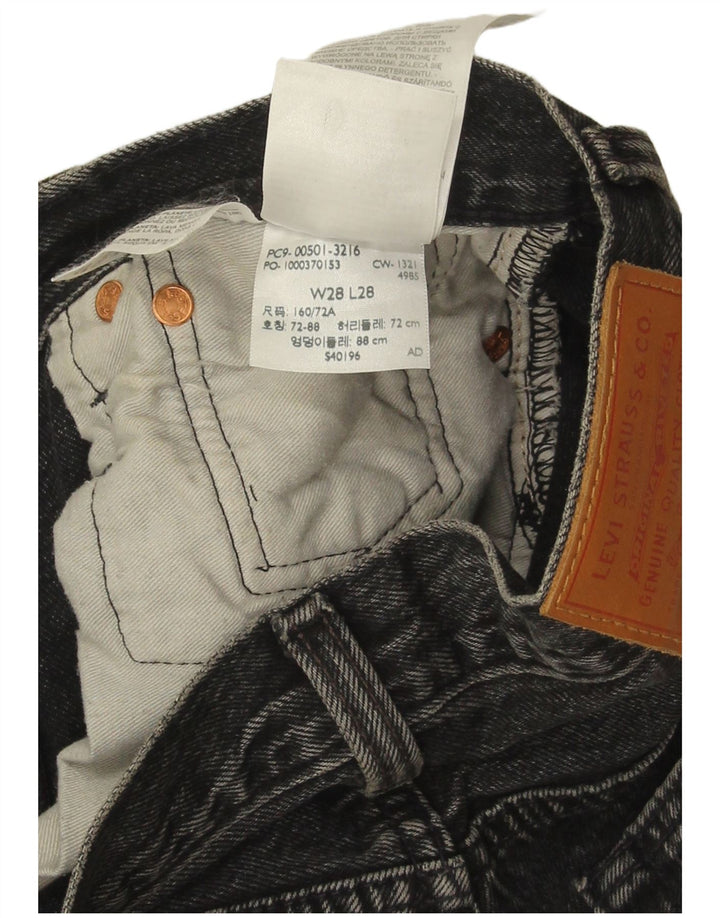 Blugi drepti pentru bărbați Levi's 501 W28 L28 bumbac gri