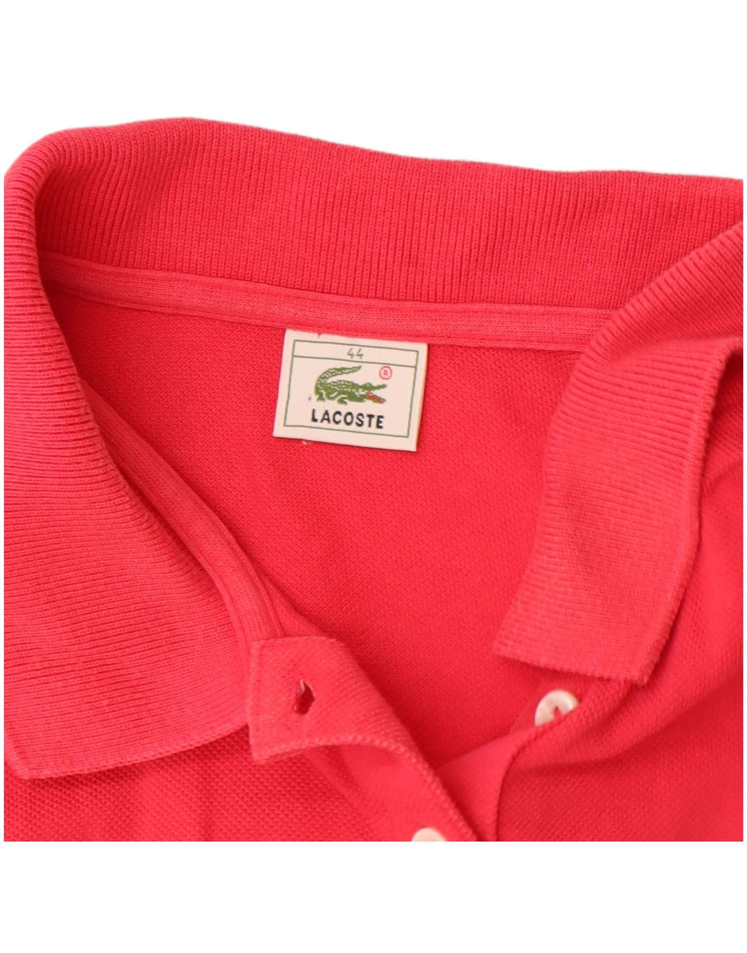 Tricou polo fără mâneci pentru femei LACOSTE Mărimea 44 mare bumbac roz