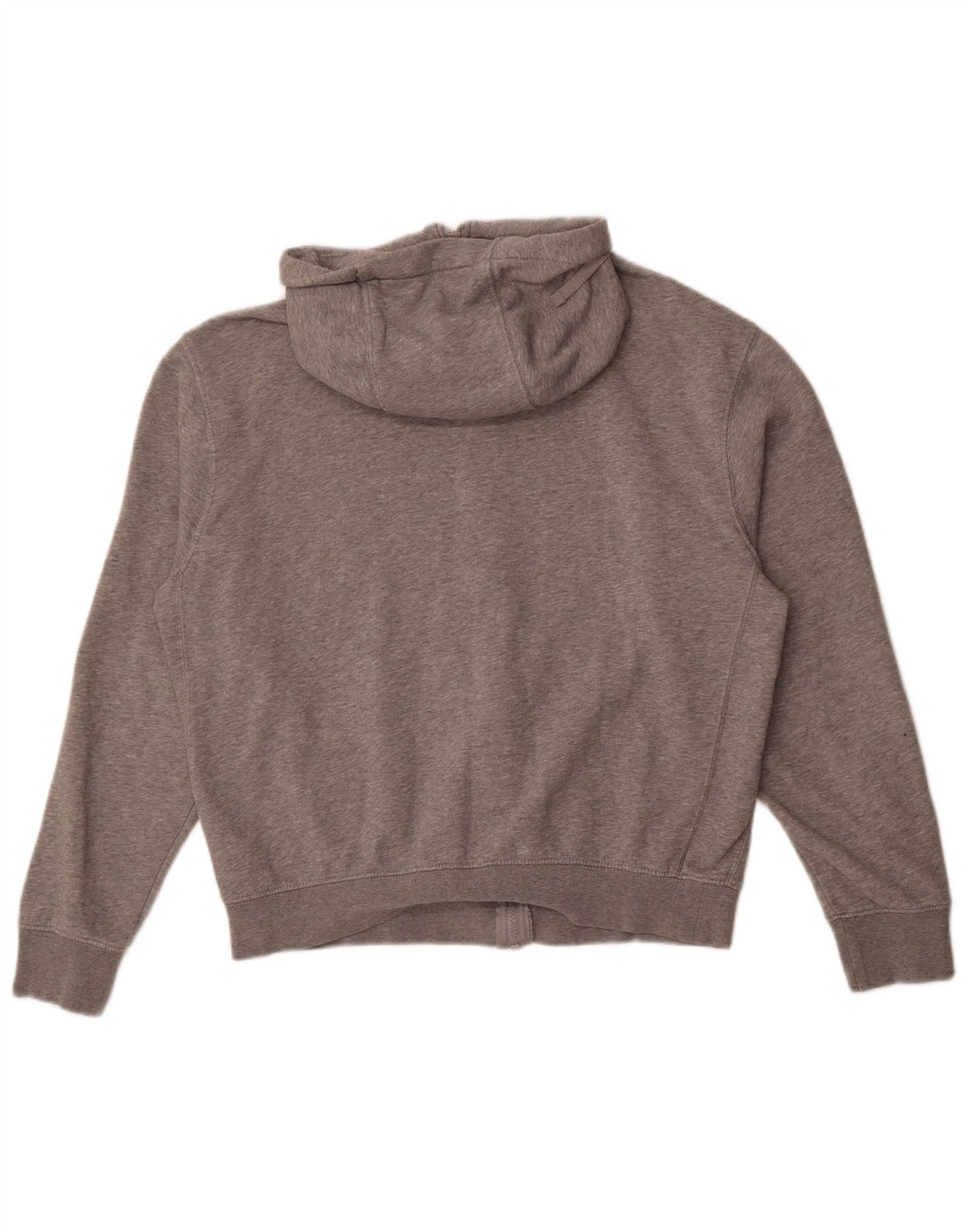 Pulover Nike pentru femei, supradimensionat, cu fermoar, UK 14, bumbac cu pete, gri mediu