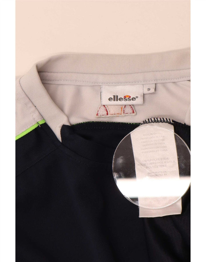 Tricou cu grafică pentru bărbați Ellesse Top mic, bleumarin, poliester color bloc