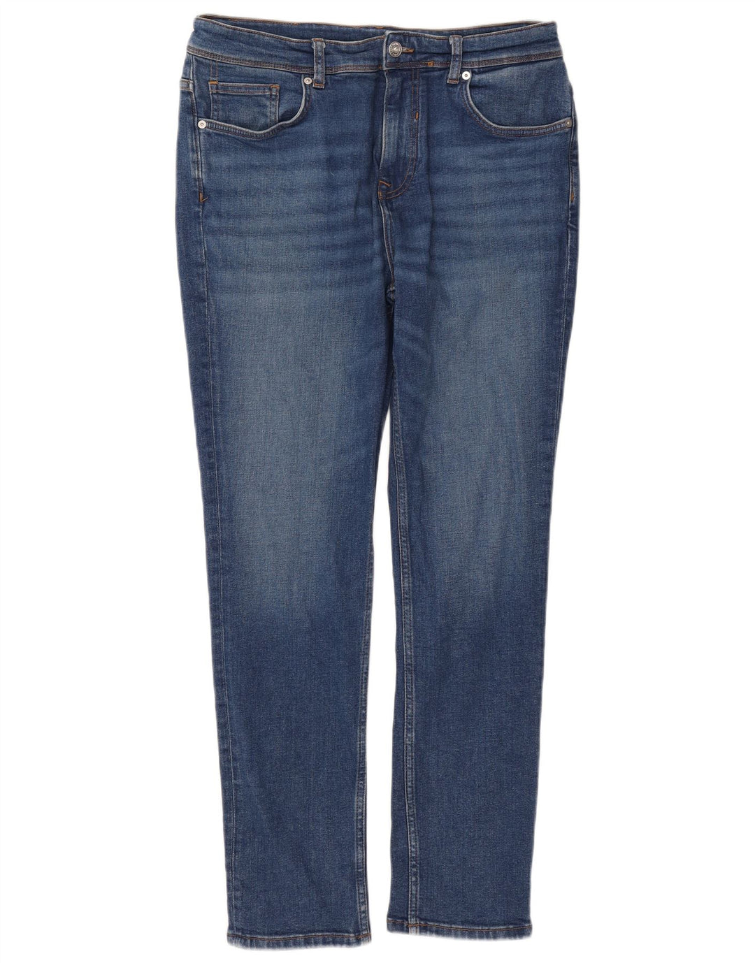 Blugi slim pentru bărbați Zara EU 44 Large W34 L30 Albastru