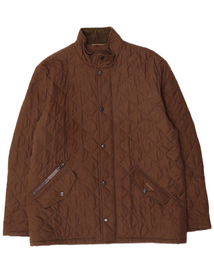 BARBOUR Jachetă matlasată pentru bărbați UK 42 XL Maro Poliester
