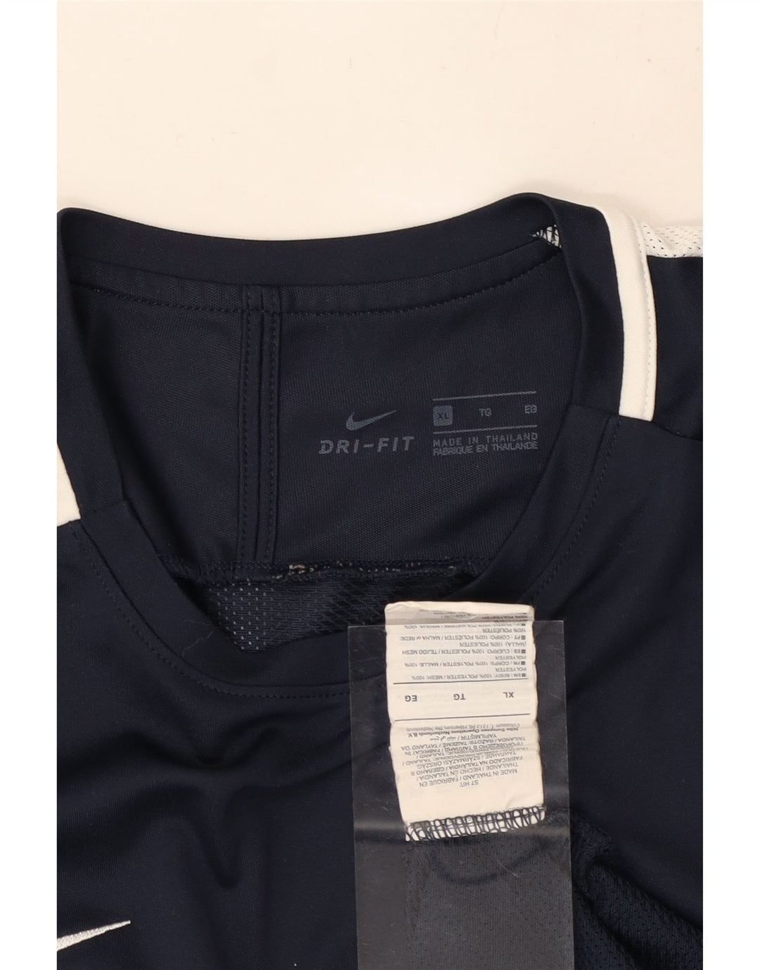 Tricou pentru bărbați NIKE Dri Fit Top XL bleumarin poliester color bloc