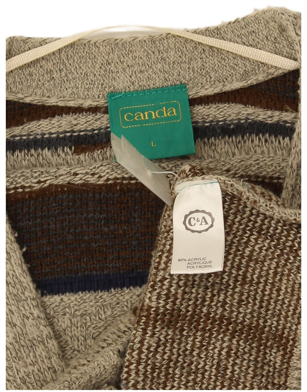 Cardigan pentru bărbați Canada Pulover mare, gri geometric, acrilic