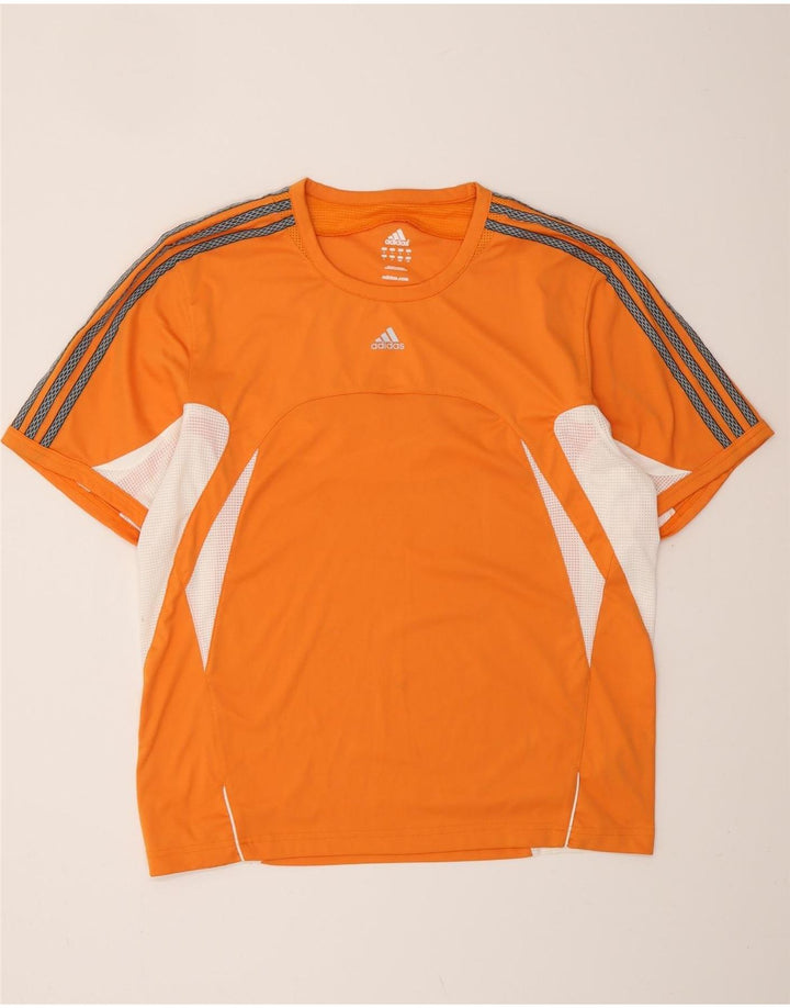 Tricou pentru bărbați ADIDAS Climacool Top mare portocaliu din poliester color bloc