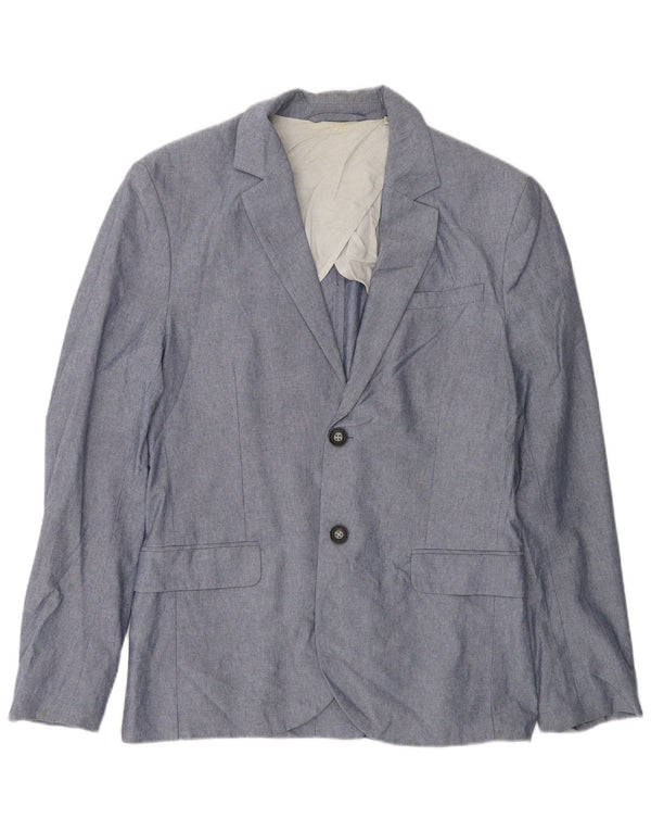 Blazer Jack Wills pentru bărbați, cu 2 nasturi, UK 38, bumbac albastru mediu